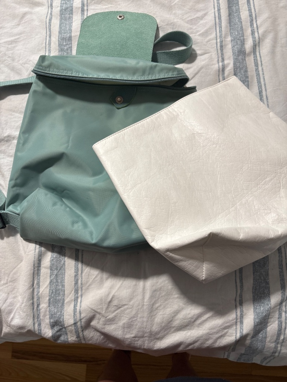 Seafoam Longchamp Backpack - Picture 2 of 6